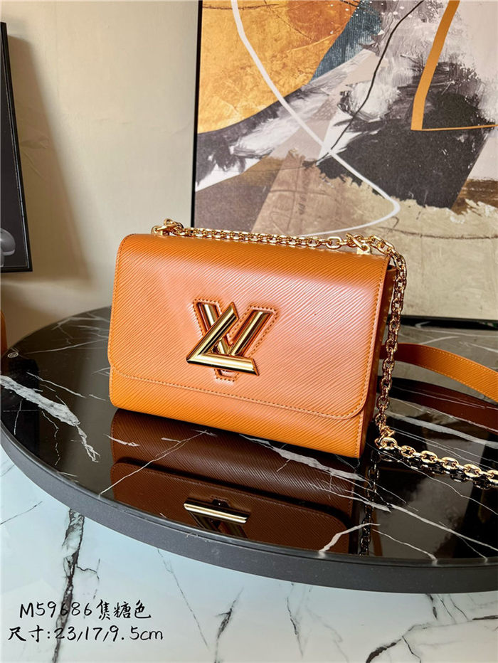 Louis Vuitton TWIST MM Epi grained cowhide leather M59686 High