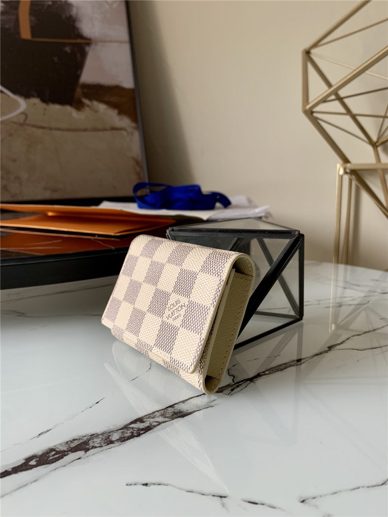 Louis Vuitton ENVELOPPE CARTE DE VISITE Damier Azur M63338 High