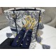 Dior SMALL D-BUBBLE BUCKET BAG Rêve d'Infini Embroidery Blue High