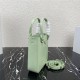 Prada Small brushed leather tote 1BA331 Green High