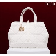 Dior LARGE SHOPPING TOTE Gold-Metal White High