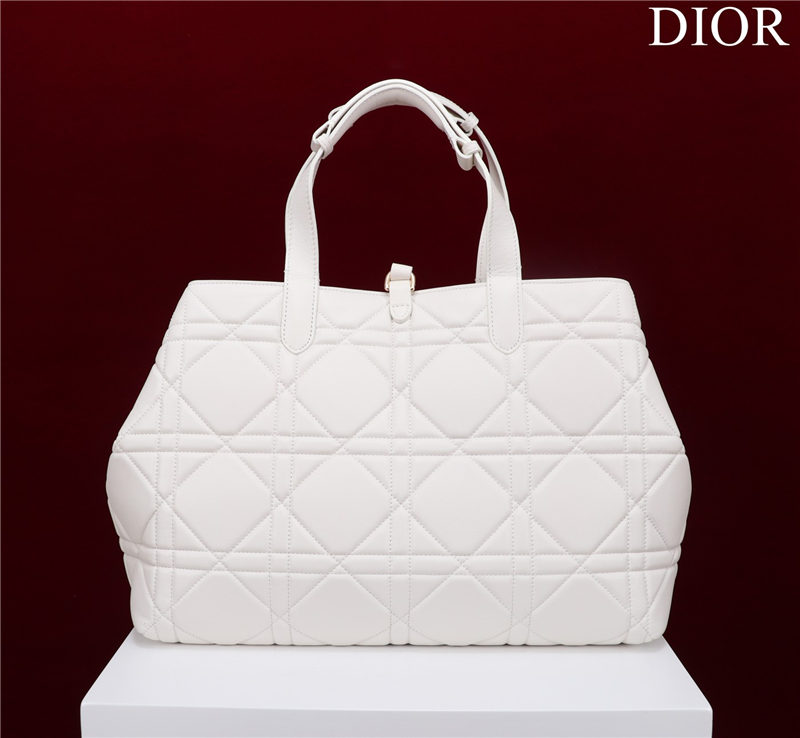 Dior LARGE SHOPPING TOTE Gold-Metal White High