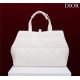 Dior LARGE SHOPPING TOTE Gold-Metal White High