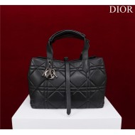 Dior SMALL SHOPPING TOTE Pewter-Metal Black High