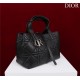 Dior SMALL SHOPPING TOTE Pewter-Metal Black High