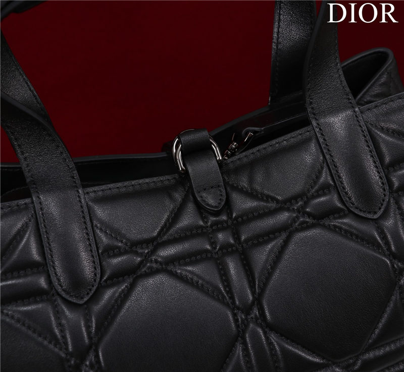 Dior SMALL SHOPPING TOTE Pewter-Metal Black High