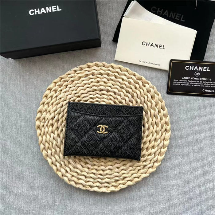 Chanel CLASSIC CARD HOLDER AP0213 Grained Calfskin & Gold-Tone Metal High