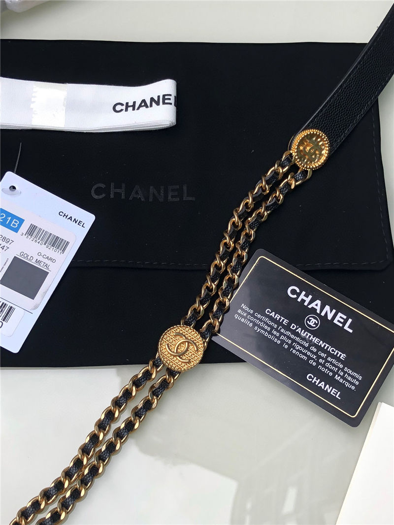 Chanel WALLET ON CHAIN AP2897 Grained Calfskin & Gold-Tone Metal AP2897 Black A