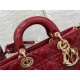 LADY D-JOY BAG MEDIUM Patent Cannage Calfskin Red High