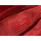 LADY D-JOY BAG MEDIUM Patent Cannage Calfskin Red High