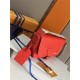 Louis Vuitton Montsouris Messenger Calf leather M23097 Orange-Red High