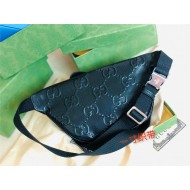 GG Embossed belt bag 658582 Black High