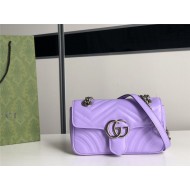 GG Marmont mini matelassé shoulder bag Purple 446744 High