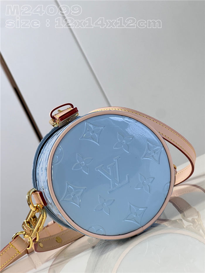 Louis Vuitton Astor Bag Monogram Vernis embossed cowhide leather M24099 Blue High