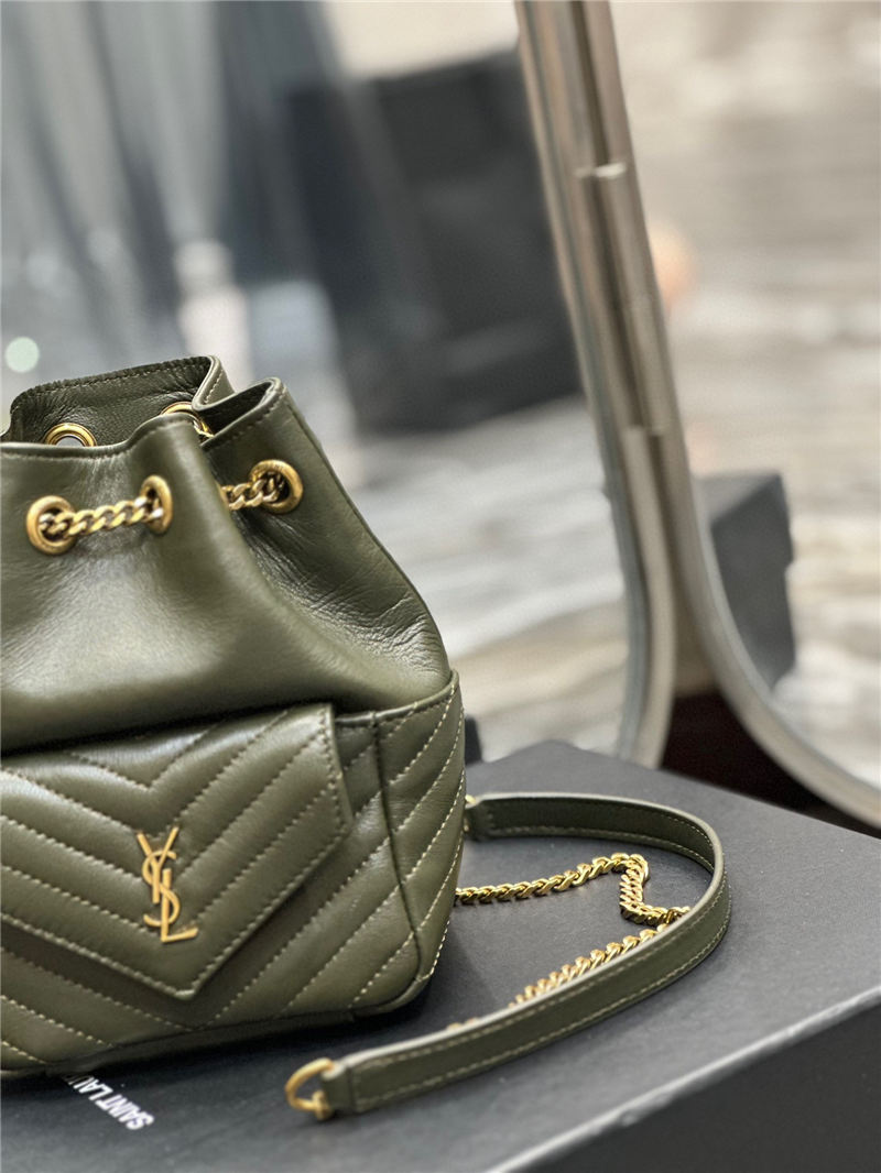 YSL JOE MINI BACKPACK IN Lambskin Green High