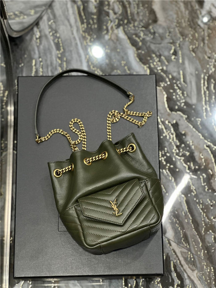 YSL JOE MINI BACKPACK IN Lambskin Green High