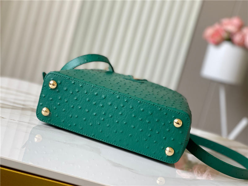 Louis Vuitton Capucines BB Ostrich leather M95393/M48865 Green High