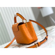 Louis Vuitton Capucines Mini Ostrich leather M95393/M48865 Orange High