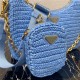 Prada Re-Edition 2005 raffia bag Blue High