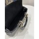 LADY D-JOY BAG SMALL Cannage Lambskin Black High