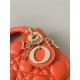 MICRO LADY Dior BAG Cannage Lambskin Orange Top