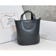 Hermes In-The-Loop 18 Handbag WAX Black Gold-Metal High