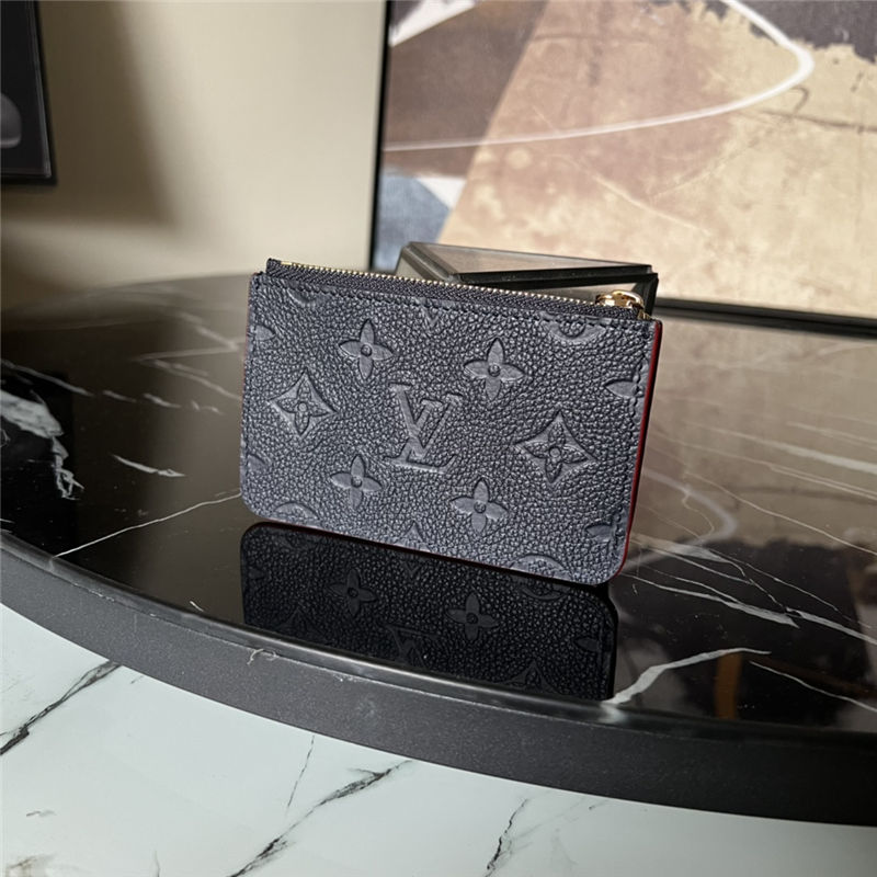 Louis Vuitton Romy Card Holder Monogram Empreinte M82044 Navy High