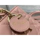 LADY D-JOY BAG MICRO Cannage Lambskin Pink High