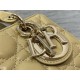 LADY D-JOY BAG MICRO Cannage Lambskin Beige High