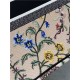 LARGE Dior BOOK TOTE Dior Petites Fleurs Embroidery Natural High