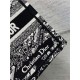 SMALL Dior BOOK TOTE Plan de Paris Embroidery Black/White High