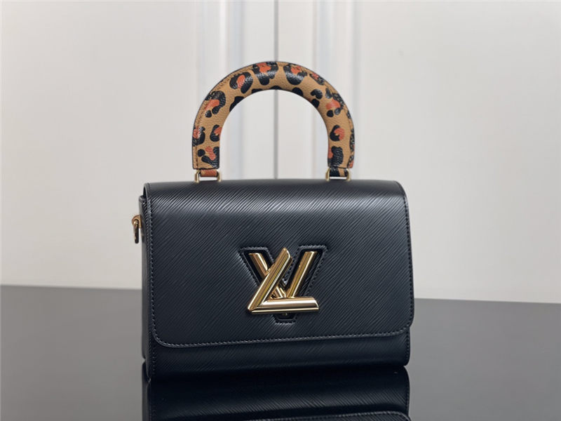 Louis Vuitton TWIST MM Epi Leather M58568 Black High