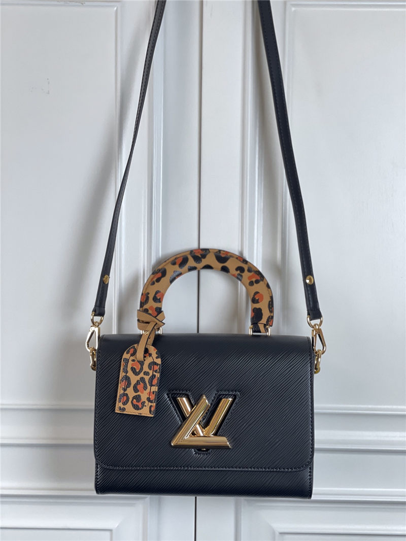 Louis Vuitton TWIST MM Epi Leather M58568 Black High