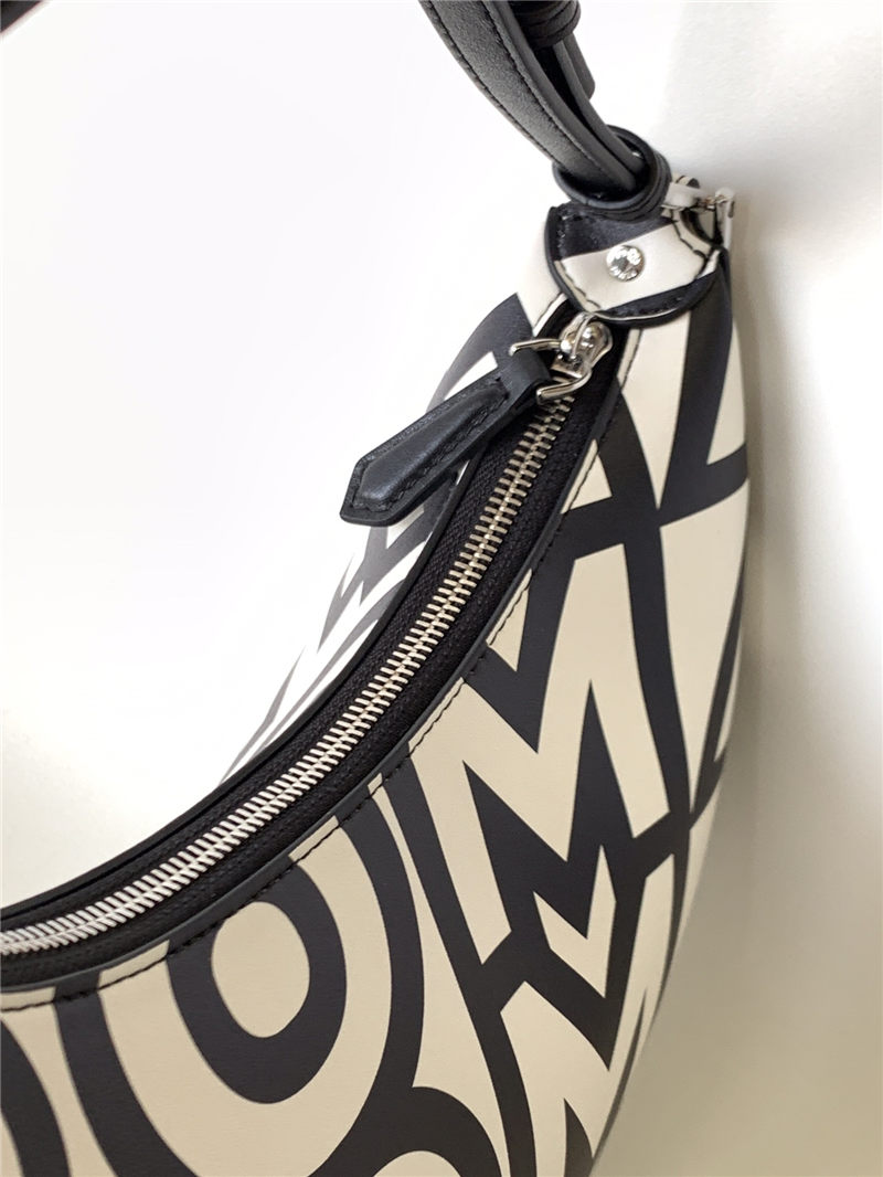 Fendigraphy Small Leather Bag printed Roma High