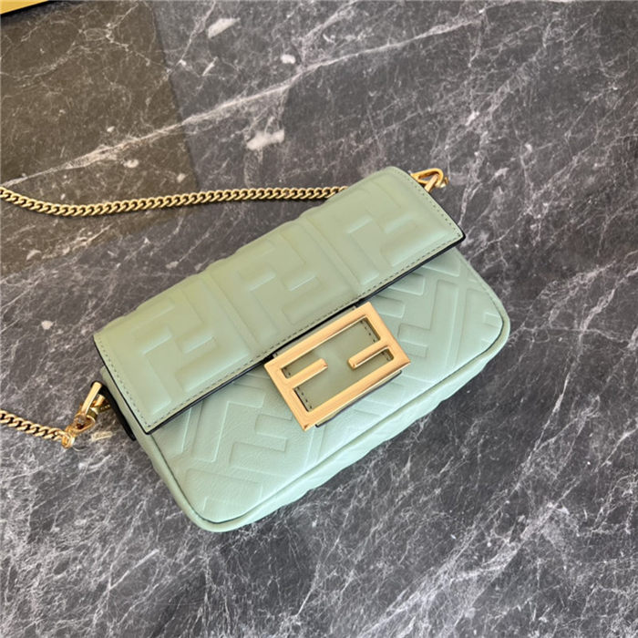 MINI BAGUETTE leather bag Mint Green High