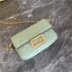 MINI BAGUETTE leather bag Mint Green High