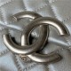 Chanel CLUTCH WITH CHAIN Shiny Lambskin & Silver-Tone Metal AP3854 Silver A