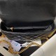 Chanel FLAP BAG Shiny Lambskin & Gold-Tone Metal AP3855 Black A