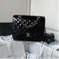 Chanel BACKPACK & STAR COIN PURSE AS4649 Calfskin & Gold-Tone Metal Black A