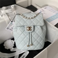 Chanel BACKPACK AS4058 Grained Calfskin & Gold-Tone Metal Pale Green A