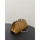 Peekaboo Cut Medium leather bag Brown High