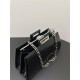 Peekaboo Cut Medium leather bag Black High