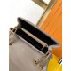 LOULOU SMALL IN MATELASSÉ “Y” LEATHER Gold-Tone GREYISH BROWN High