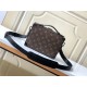 Louis Vuitton Handle Soft Trunk Monogram Macassar coated canvas M45935 Black High