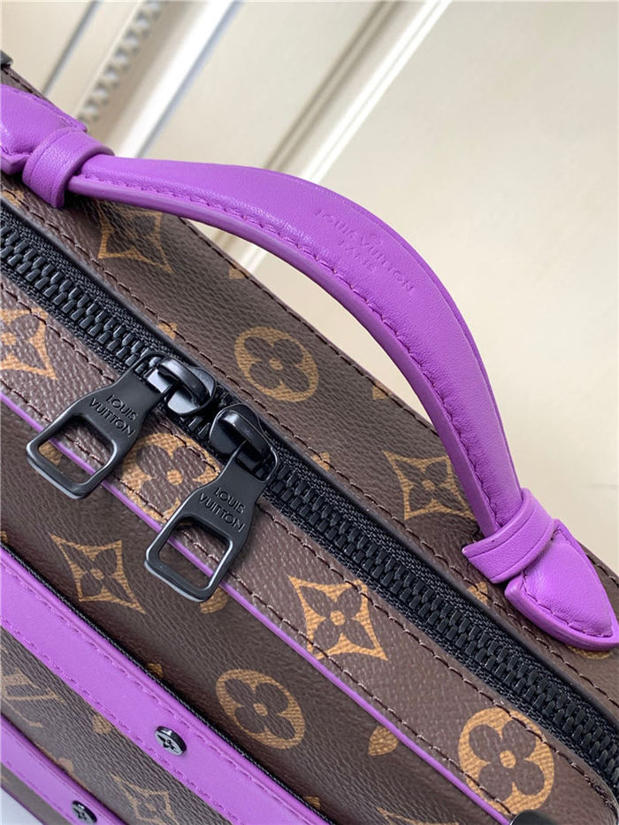 Louis Vuitton Handle Soft Trunk Monogram Macassar coated canvas M45935 Purple High