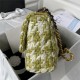 Large Chanel 19 Flap Bag Tweed Gold-Tone Green High