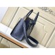 Louis Vuitton ON MY SIDE MM Calf leather and perforated calf leather M21569 Navy Blue High