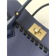 Louis Vuitton ON MY SIDE MM Calf leather and perforated calf leather M21569 Navy Blue High