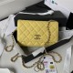 Chanel WALLET ON CHAIN AP3180 Grained Calfskin & Gold-Tone Metal Yellow A