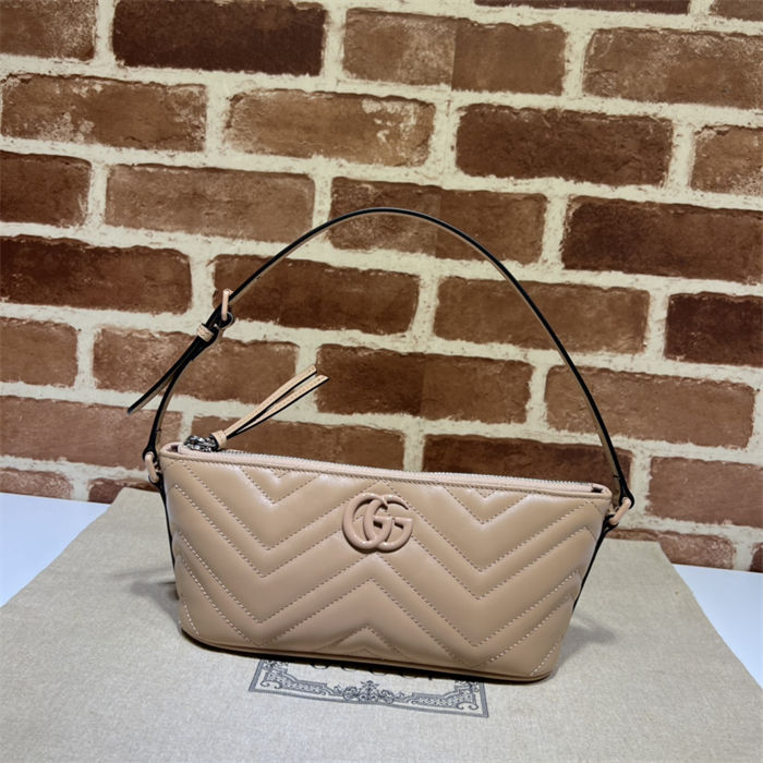 GG Marmont shoulder bag Leather 739166 Rose Beige High